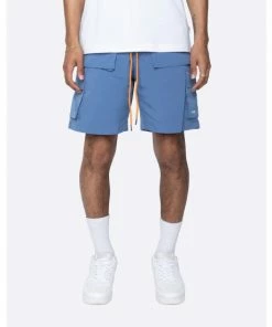 EPTM Snap Cargo Shorts Denim Blue