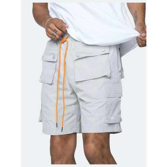 EPTM Snap Cargo Shorts Grey - Image 2