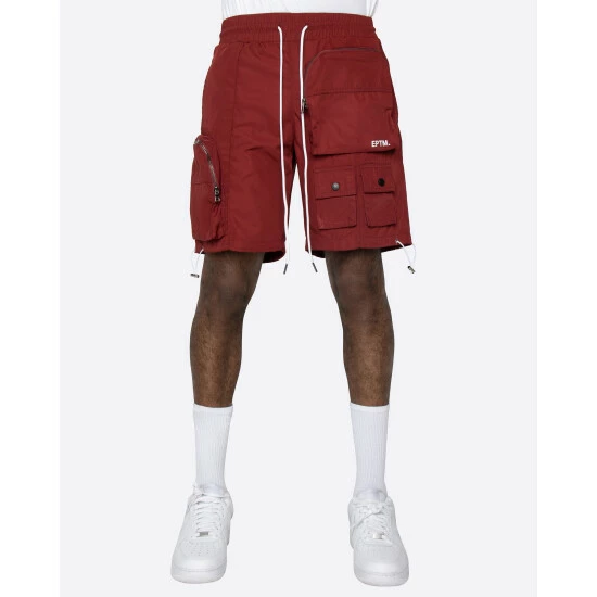 EPTM Hyper Cargo Shorts Burgundy