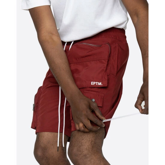 EPTM Hyper Cargo Shorts Burgundy - Image 2