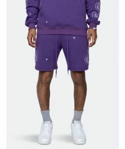 EPTM Paisley Shorts-Purple