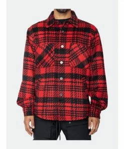 Eptm Slit Flannel Shirt Shirts Modern Red