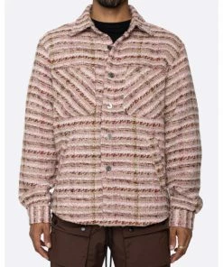 EPTM Slit Flannel Shirt Shirts Pink