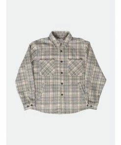 Eptm Slit Flannel Shirt Shirts Cream