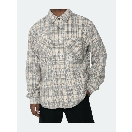 Eptm Slit Flannel Shirt Shirts Cream 4 Eptm Slit Flannel Shirt Shirts Cream - Image 2