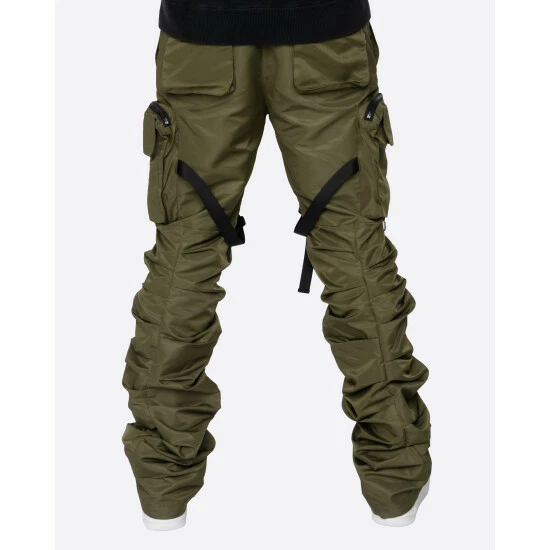 EPTM Stacked Flare Cargo 2.0 Pants Olive - Image 3