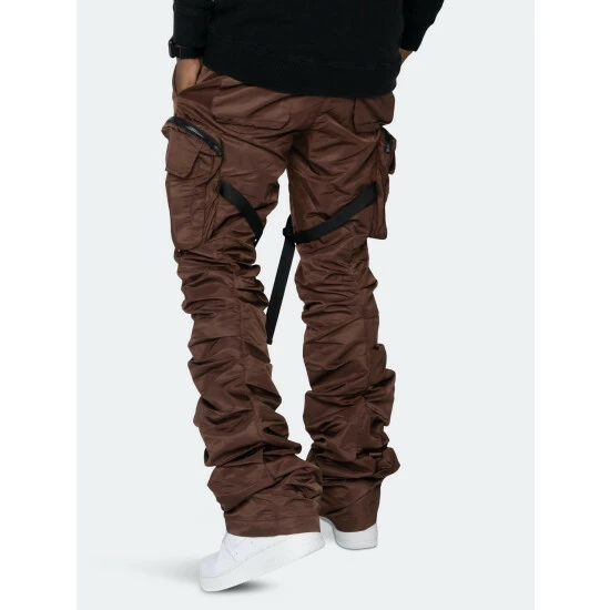 EPTM Stacked Flare Cargo 2.0 Pants Brown - Image 3