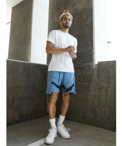 EPTM Strap Cargo Shorts Pants Blue -EPTM Shop unnamed file 765