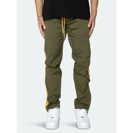 EPTM Nylon Basic Track Pants-Olive/Khaki - Image 3
