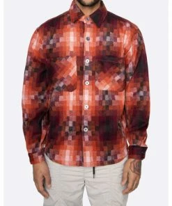 EPTM Heavy Flannel Shirt Shirts Orange