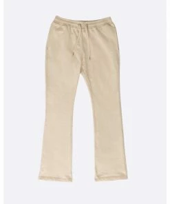 Eptm French Terry Flare Pants Khaki
