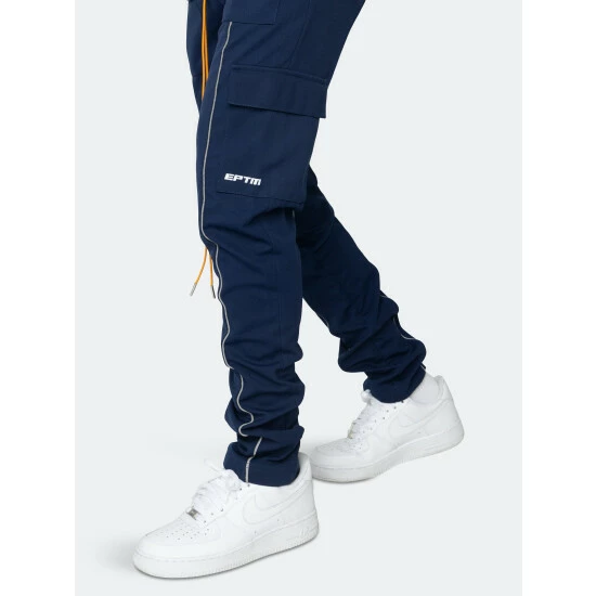 EPTM Reflective Piping Cargo Pants 3.0 Navy - Image 2