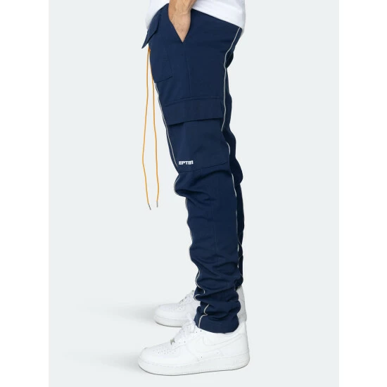 EPTM Reflective Piping Cargo Pants 3.0 Navy - Image 3