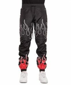 Eptm Flame Windbreaker Pants Black