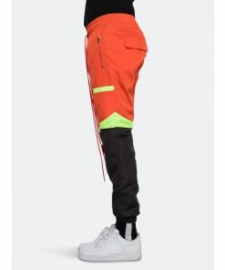 EPTM Color Block Windbreaker Pants Orange / Black -EPTM Shop unnamed file 897