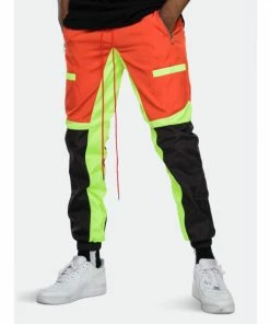 EPTM Color Block Windbreaker Pants Orange / Black -EPTM Shop unnamed file 898