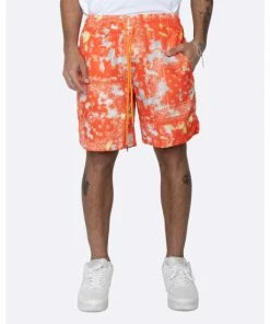 EPTM Tie Dyed Bandana Shorts - Orange