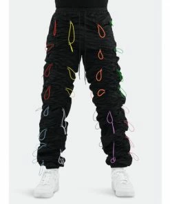 Eptm Accordion Pants Black Multi