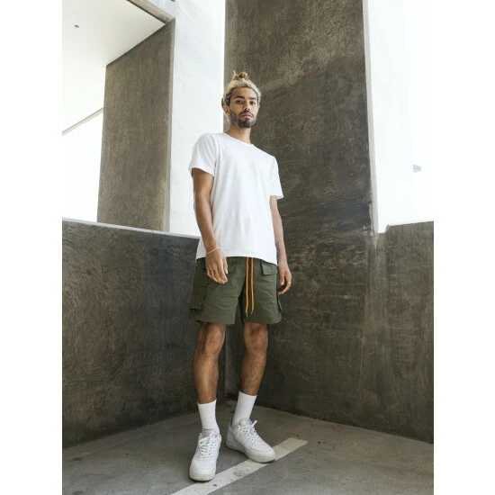 Eptm Snap Cargo Shorts Olive - Image 3
