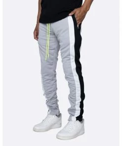 EPTM Trio Track Pants - Silver/Black/Cream Denim & Bottoms