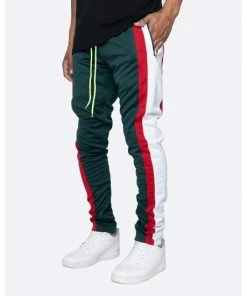EPTM Trio Track Pants - Green/Off White/Red Denim & Bottoms