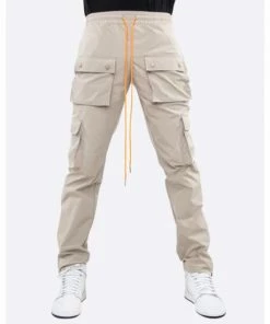 EPTM Snap Cargo Pants - Khaki Denim & Bottoms