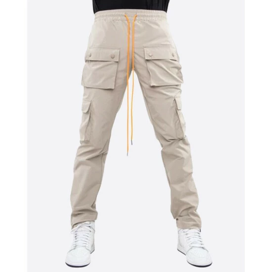EPTM Snap Cargo Pants - Khaki Denim & Bottoms