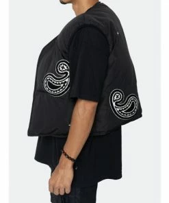 EPTM Puffer Vest (Reversible)-BLACK Coats, Jackets & Blazers